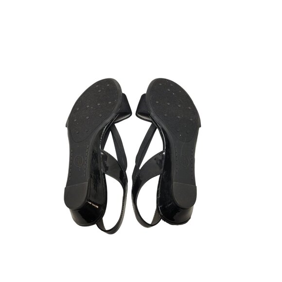 LIFE STRIDE Womans SIMPLY COMFORT Shoes BLACK Low Heel Dress Sandals size 7.5 - Picture 7 of 7